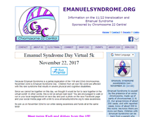 Tablet Screenshot of emanuelsyndrome.org